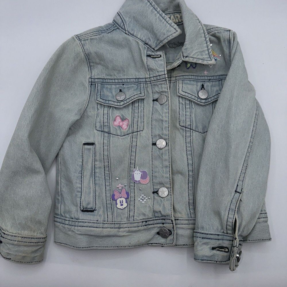NWOT GIRLS DISNEY STORE SZ 4 T DENIM JACKET MINNIE‎ MOUSE